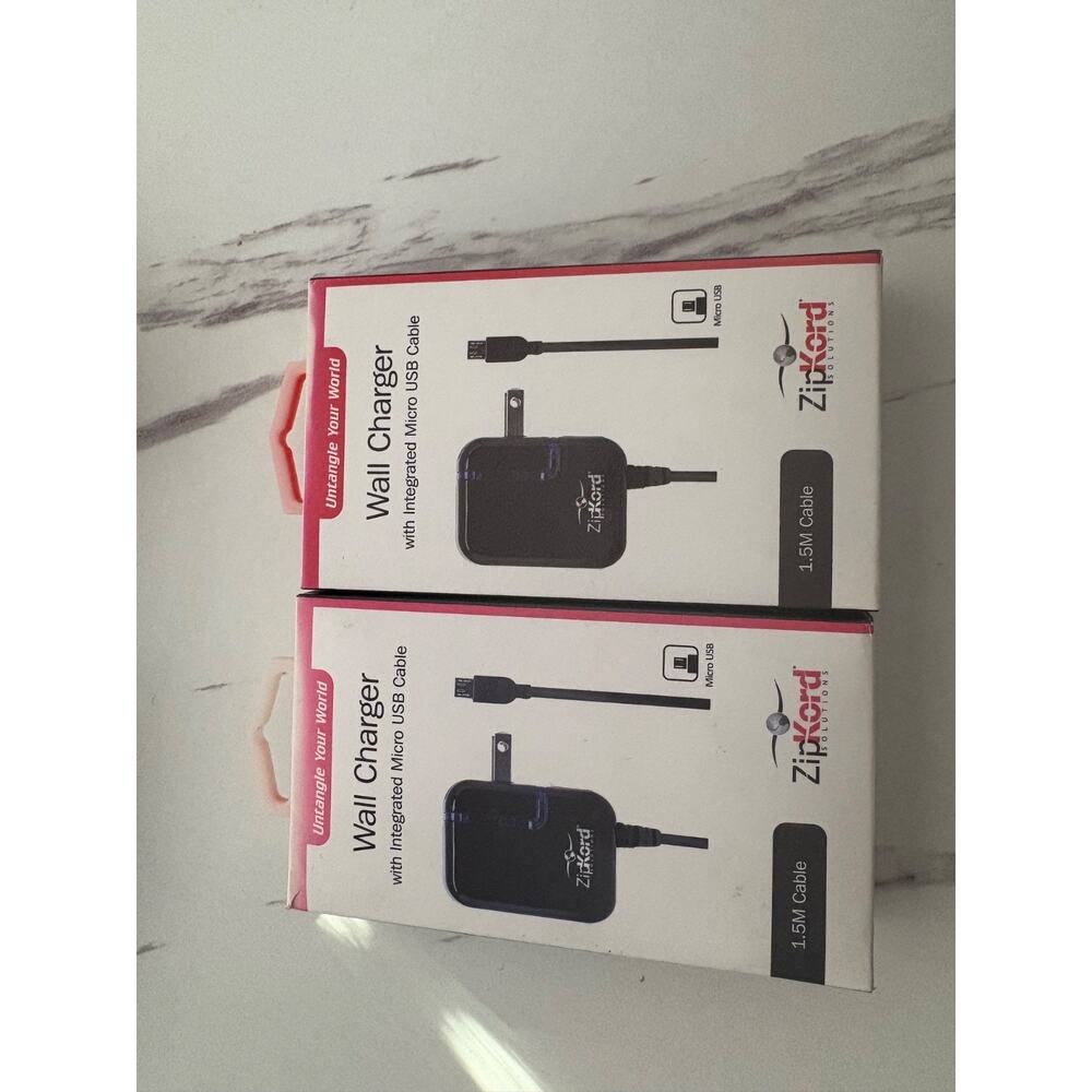 Zipkord ZWC5P215 2.1A Micro USB Wall Charger, Black